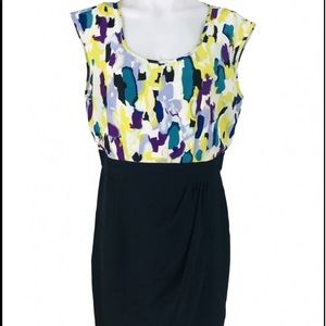 NWT size 8 AB Studio sheath dress floral bodice. Church interview work pageant